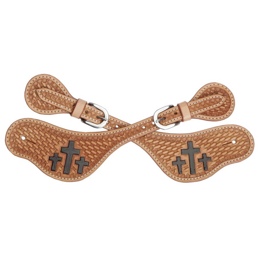 Colorado Saddlery Trinity Cross Basket Spur Straps