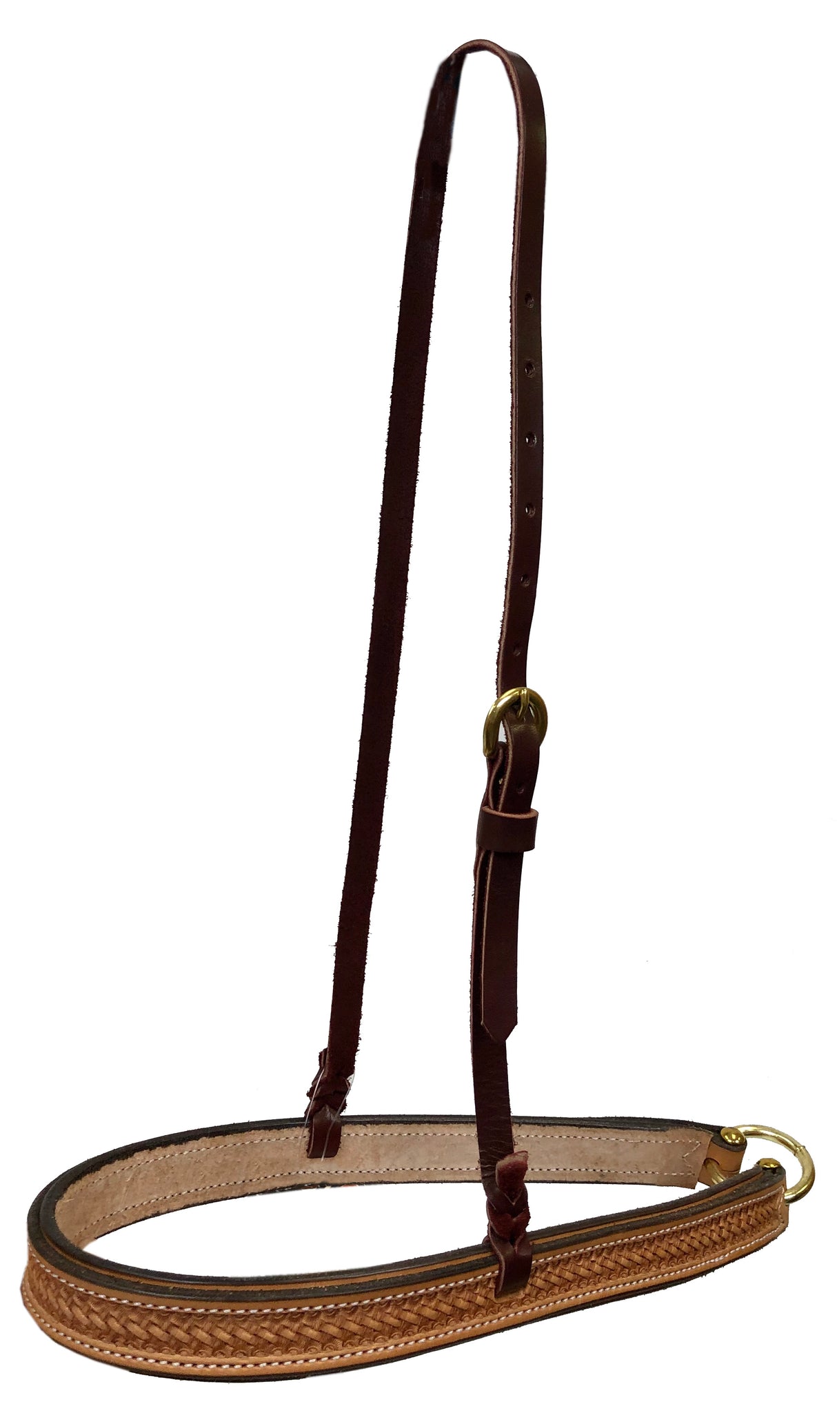 Muserola de cuerda estampada con cesta