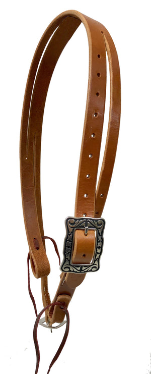 Pro Series 1 5/8" Extra Heavy Harness Slit Ear Headstall with Black Base Hardware