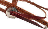 Deluxe Mahogany Browband Headstall
