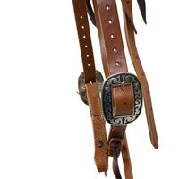 Pro Series 1" Old World Harness Browband Headstall