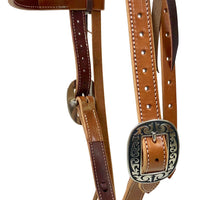 Pro Series 1" Double & Stitched Extra Heavy Harness Browband Headstall