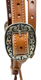 Arnés de cabezada Pro Series de 1" extra pesado, doble costura y banda frontal