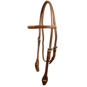 Stitched Headstall with Rawhide