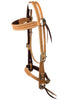 Basket Stamped Old Style Headstall with Noseband