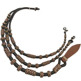 Dark Romel Reins with Tan Rawhide