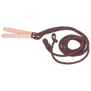 Brown Para Cord Reins with Split Leather Poppers
