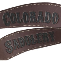 Colorado Saddlery Black Lettered Roper Breast Collar