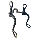 Pro Series - Mejilla plana de acero negro de 8" con boca de puerto mediano de 5"