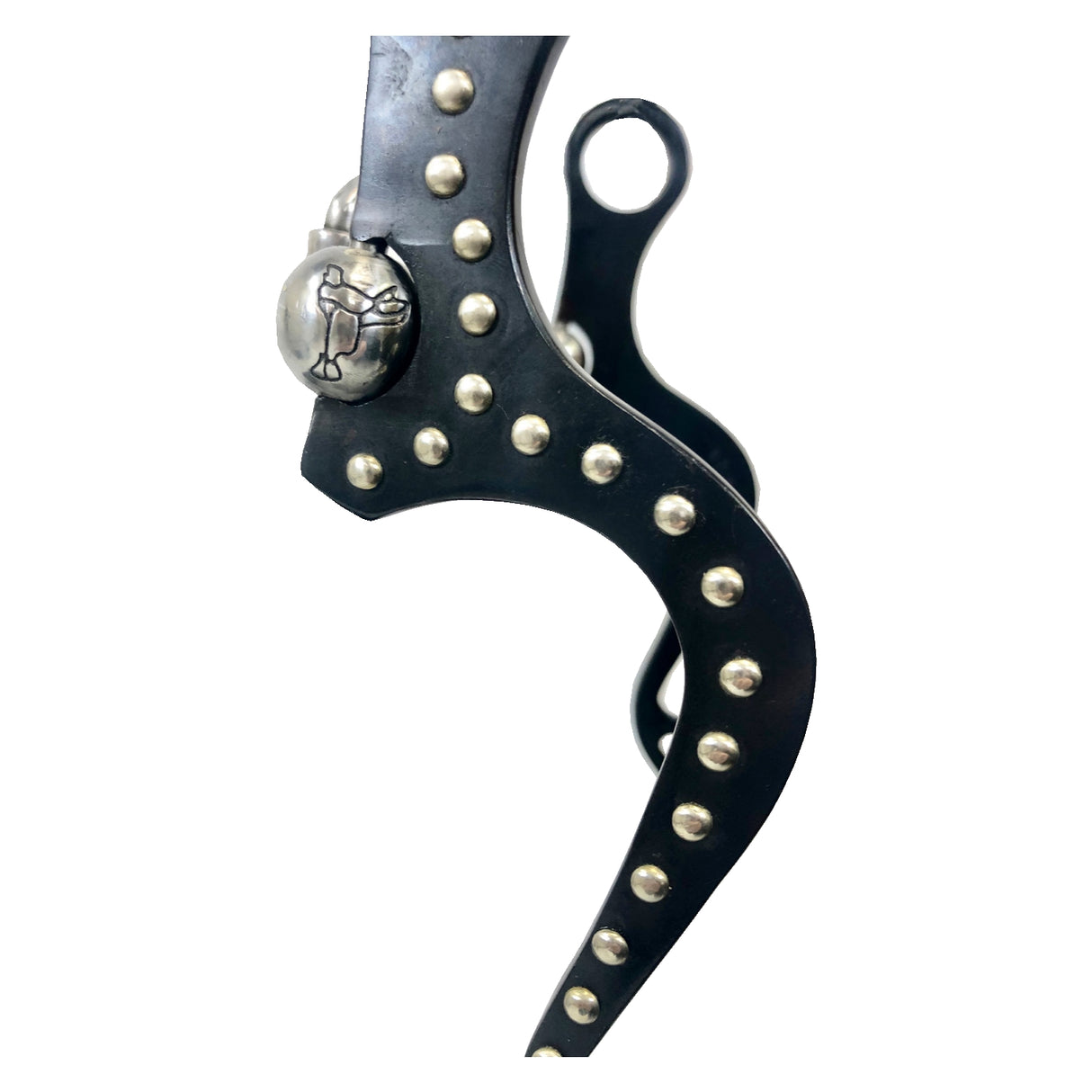 Pro Series - Mejilla plana de acero negro de 8" con boca de puerto mediano de 5"