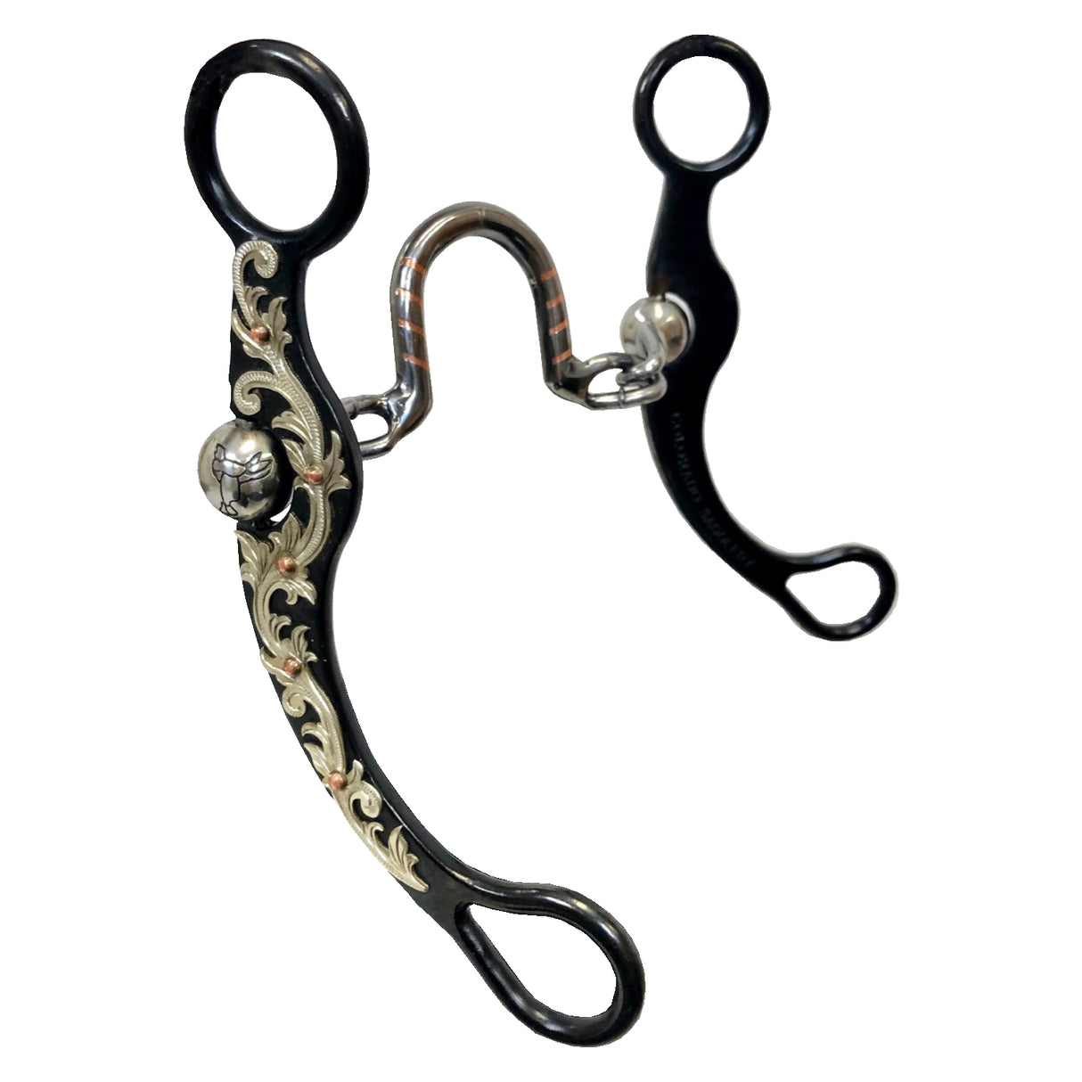 Pro Series 7" de acero negro Sheridan Flat Cheek con broca de puerto de cadena de 5 1/2"