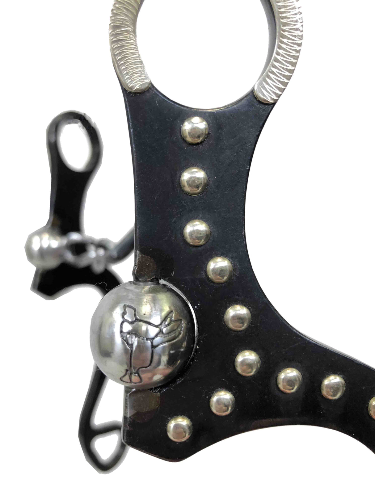 Broca de acero negra Pro Series de 8" con puerto para cadena de 5 1/2"