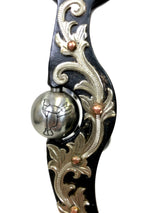 Pro Series 7" Black Steel Sheridan Flat Cheek with 5" Floating Spade Mouth