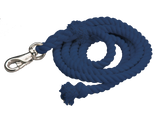 Cotton Lead Ropes - 10' with Bullsnap, Various Colors