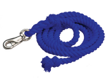 Cotton Lead Ropes - 10' with Bullsnap, Various Colors