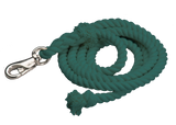 Cotton Lead Ropes - 10' with Bullsnap, Various Colors