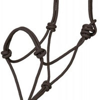 Black Rope Halter with 8' Lead