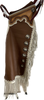 Large Brown, Cream Fringe and Conchos Chinks