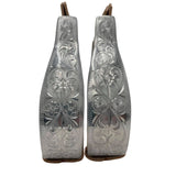 Estribos de exhibición Visalia de aluminio grabado