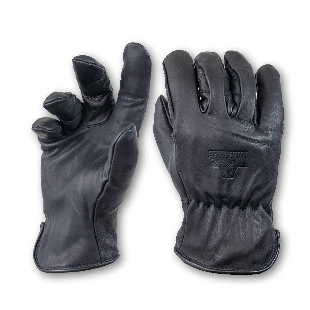 Snuggers Cowhide Leather Working Gloves for Driving Heavy Duty Mechanic Ranch-Men & Women