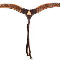 Floral Tooled Breast Collar