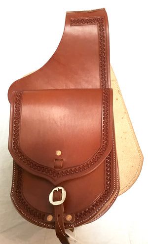 Tough 1 Sunflower Leather Saddle Bag
