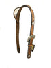 Brown Adjustable Belt Headstall