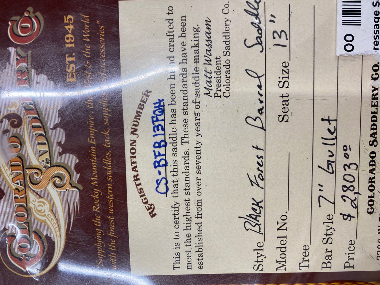 14.5" All Around Barrel Saddle