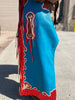 Rodeo Chaps- Teal, Red, Silver