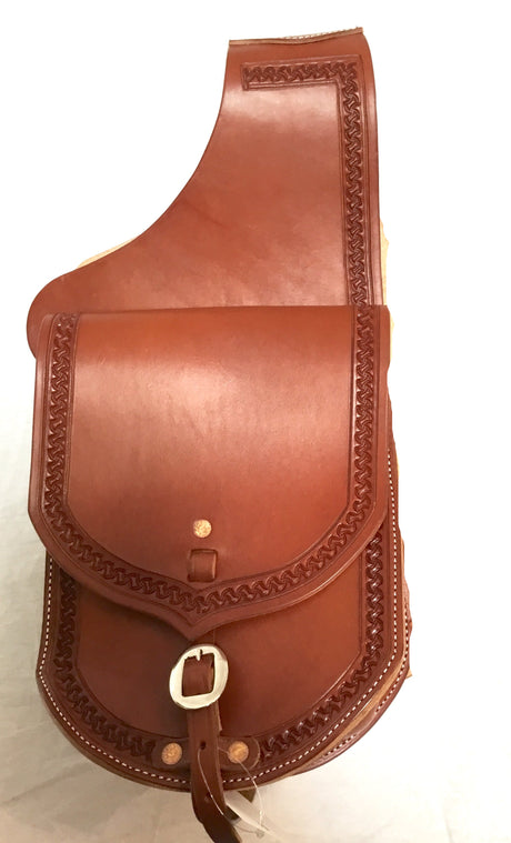 Leather saddle bag