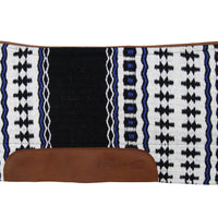 Spine Relief Contour Woven Blanket Saddle Pad with 100% Pressed Wool Bottom