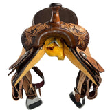 Vintage Barrel 15" Saddle