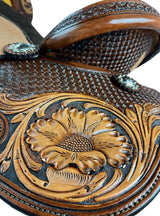 Vintage Barrel 15" Saddle